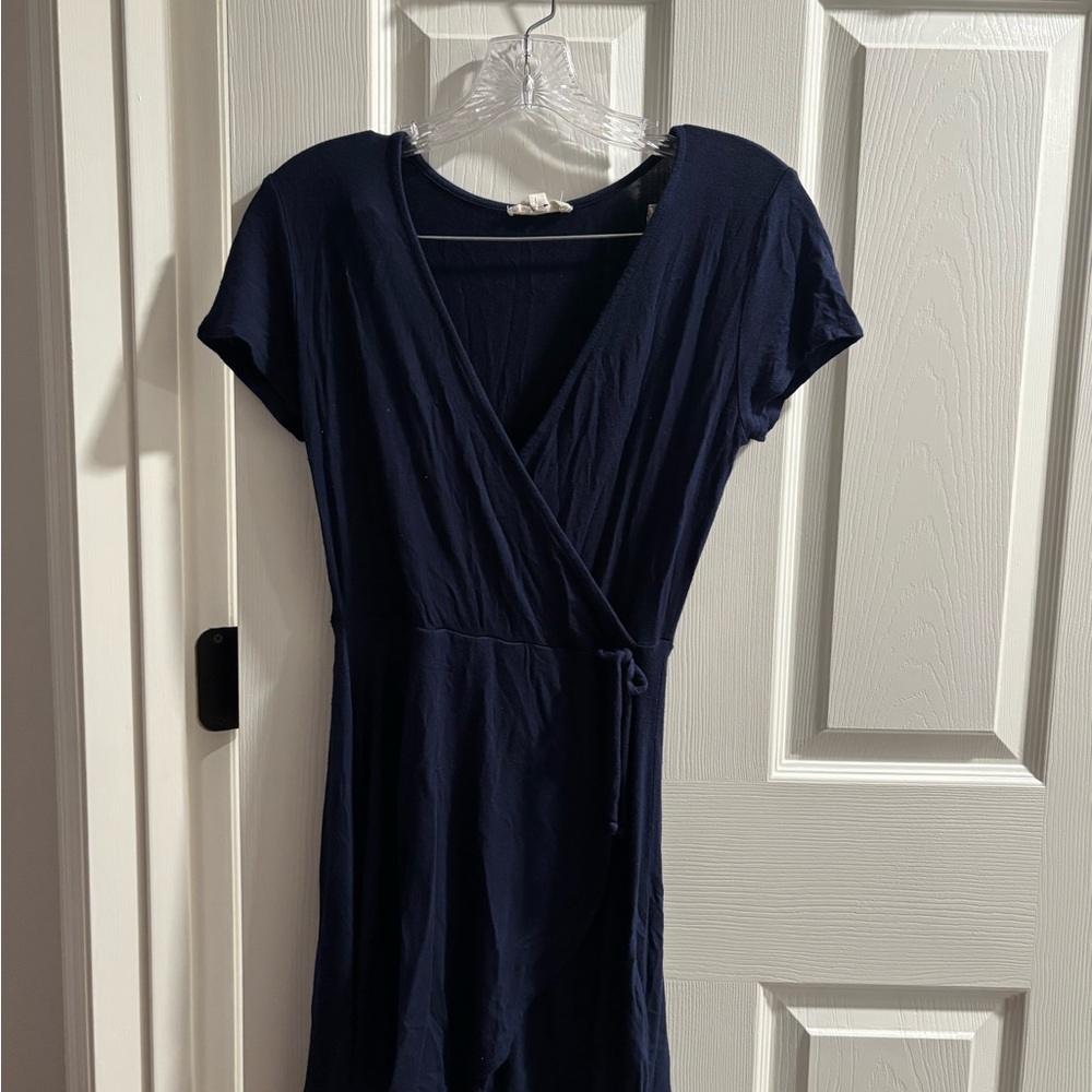 Bella Canvas Navy Wrap Dress